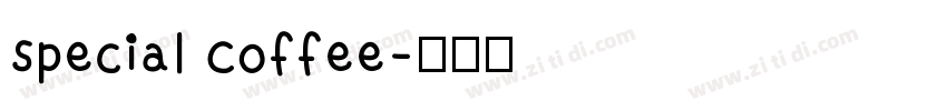 Special Coffee字体转换